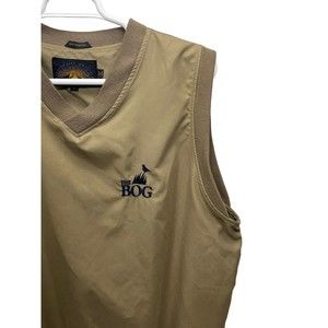 SUN MOUNTAIN PERFORMANCE Men’s Tan Water Wind Proof Golf Vest Black Size L